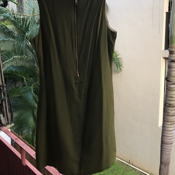 Naven Olive Silk Twiggy Mini Dress - Picture 4 of 4